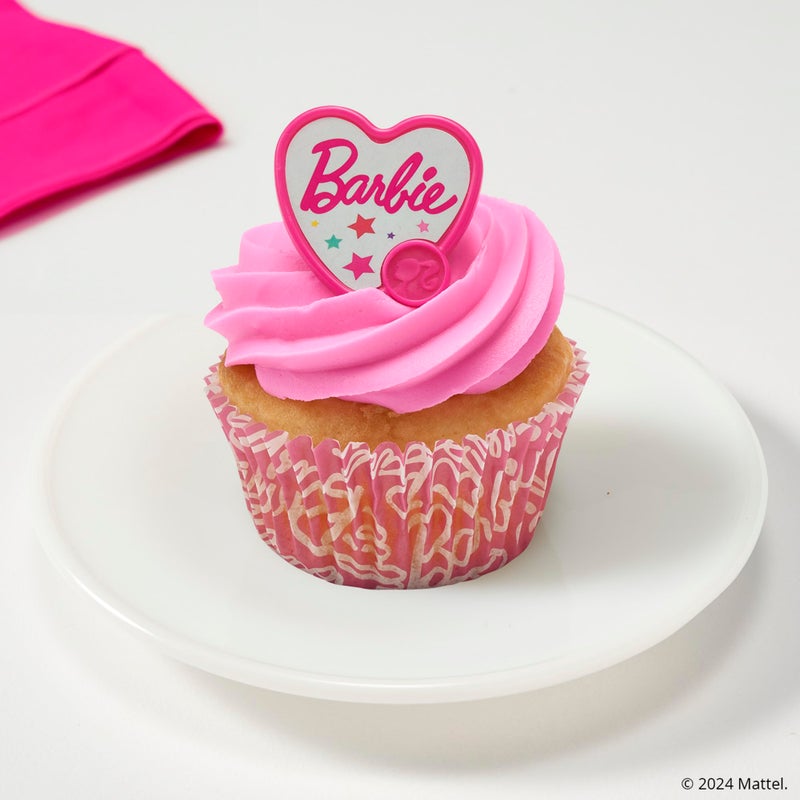 DecoPac Barbie Baking Cups By DecoPac | Pink | 1.8"" Cupcake Liners, Greaseproof Paper Cases for Muffins and Cupcakes, Pack of 48 - Image 2